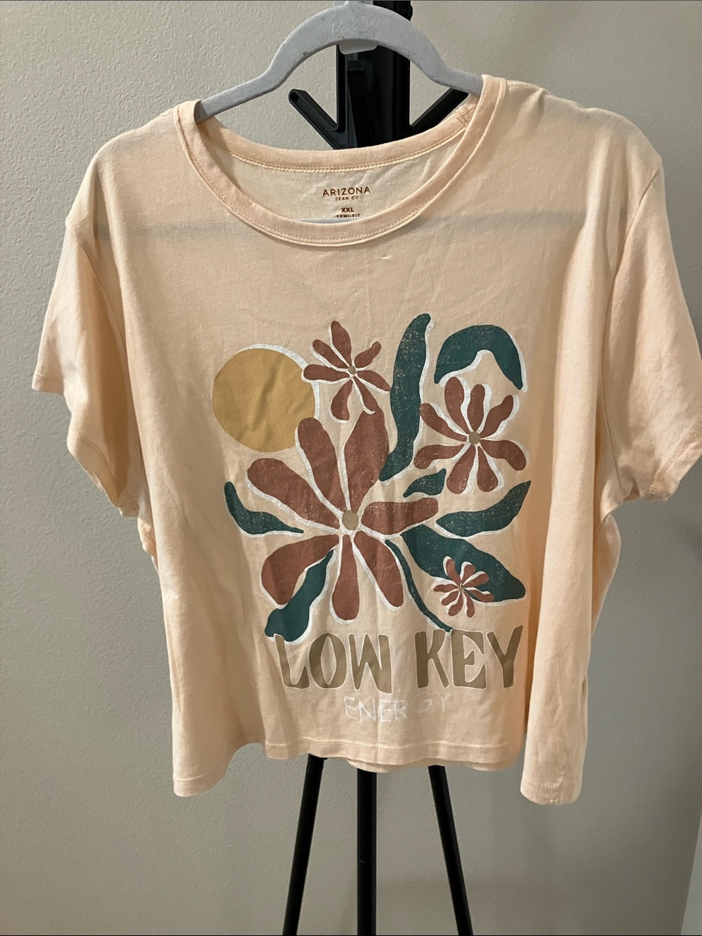 Arizona graphics tee peach color